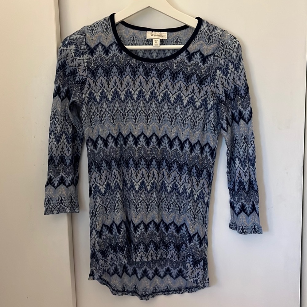 Dress Barn Multi-Pattern Top